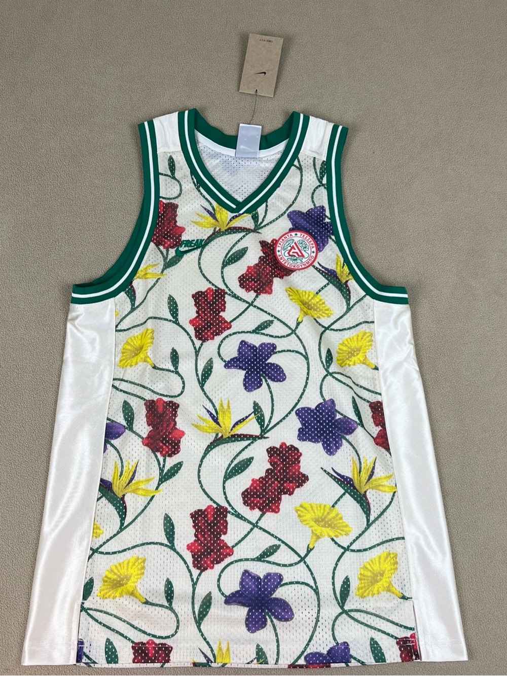 Nike DNA Giannis Antetokounmpo Floral Basketball Jersey, Men's Sz M. FB7025-110